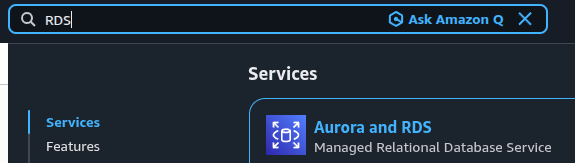 Amazon RDS Console