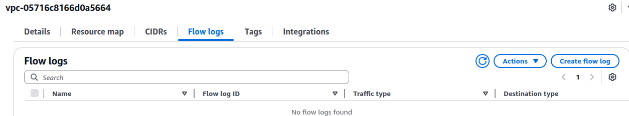 Create VPC Flow Log