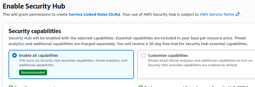 Security Hub standards