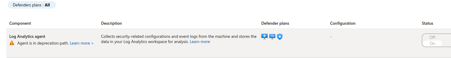 Auto provisioning settings
