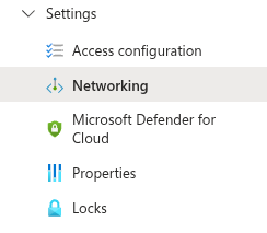 Key Vault networking settings