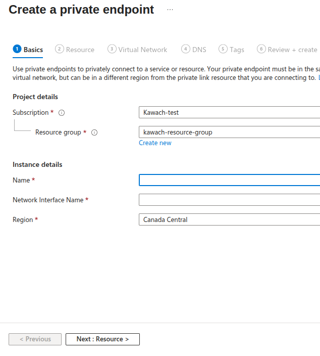 Key Vault private networking Creation
