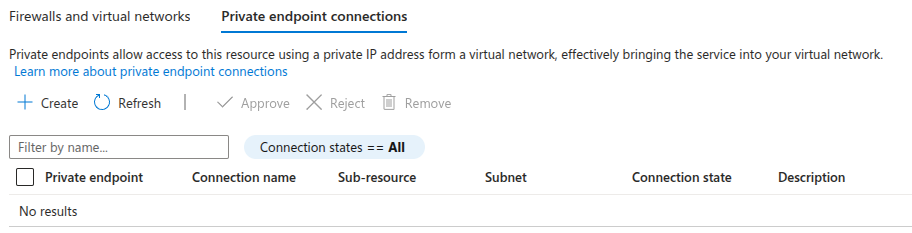 Key Vault private networking