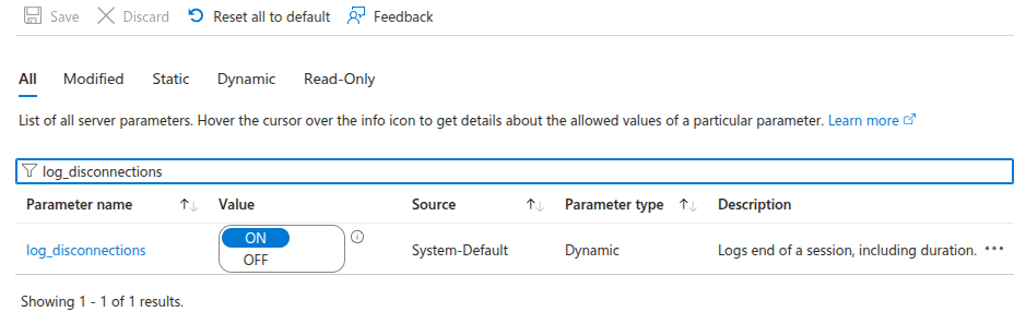 PostgreSQL server log disconnections