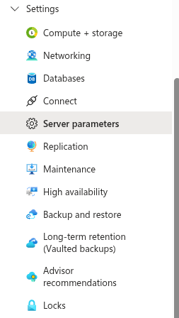 PostgreSQL server parameters