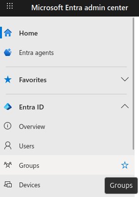Groups Menu