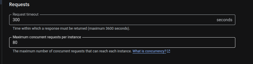Cloud Run Timeout Setting