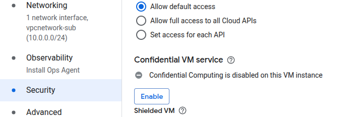 Enable Confidential Computing