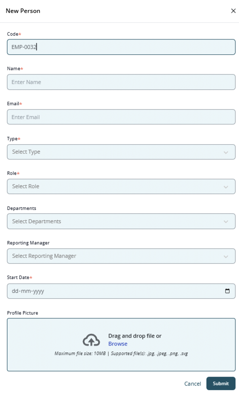 Employee Details Form
