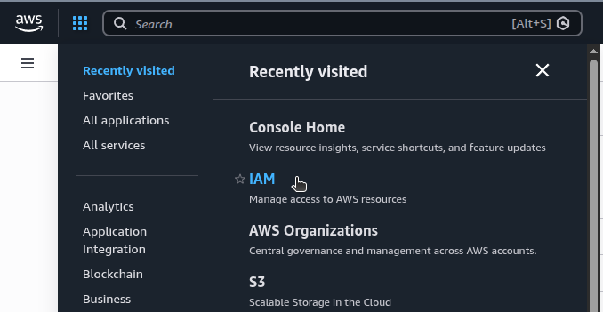 AWS IAM Centre
